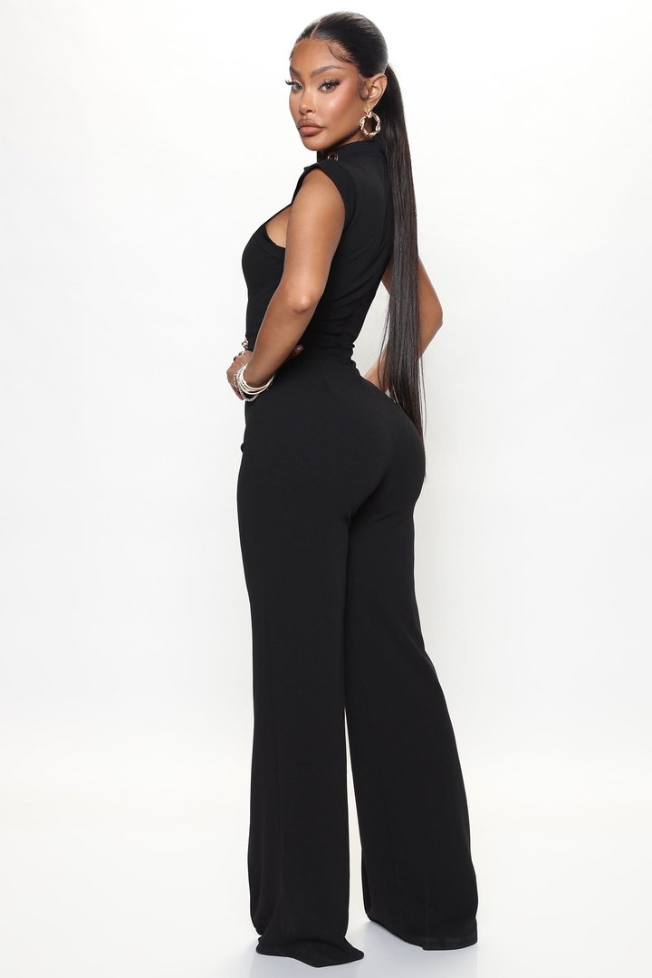 Miranda Chain Jumpsuit - Black