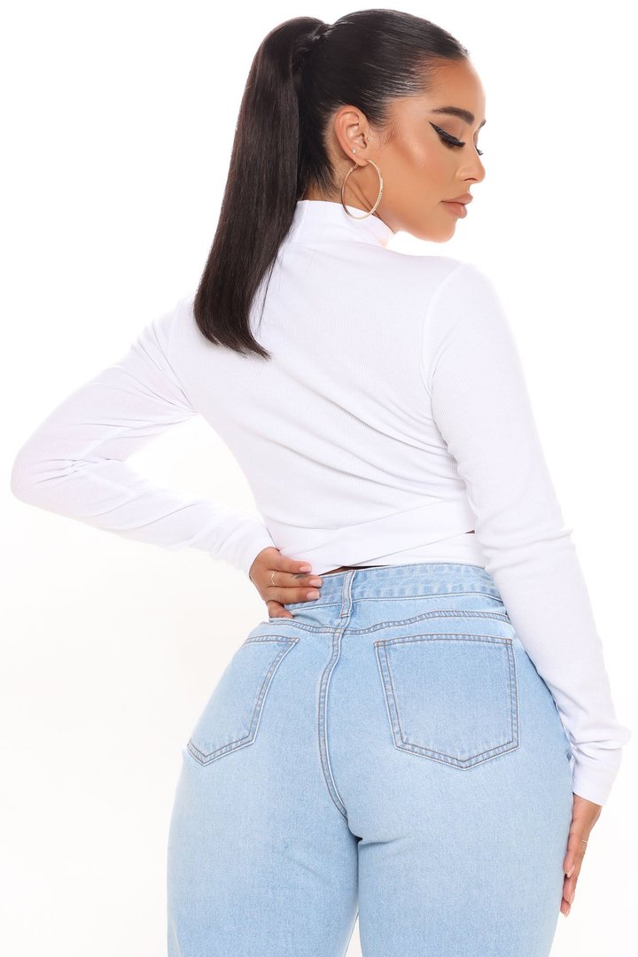Perfect Timing Crop Top - White