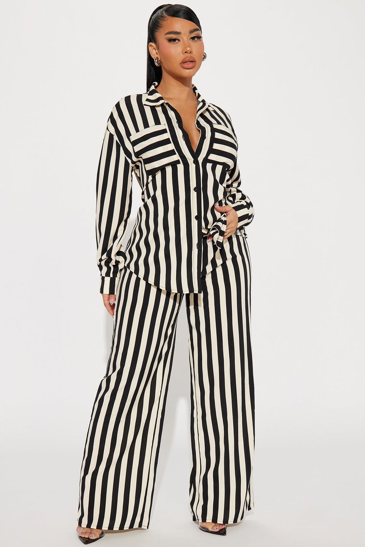 Looking For Me Pant Set - Black/combo