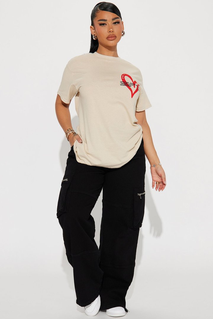 Mi Amor Graphic Tshirt - Taupe