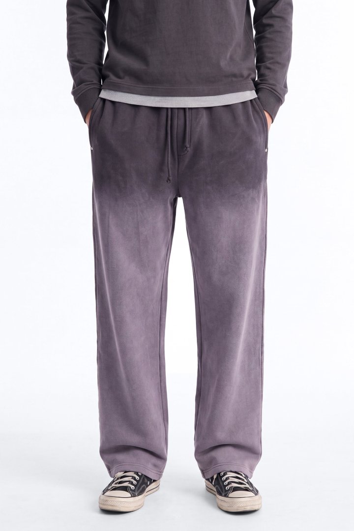 Kane Vintage Studded Baggy Sweatpant - Washed Black