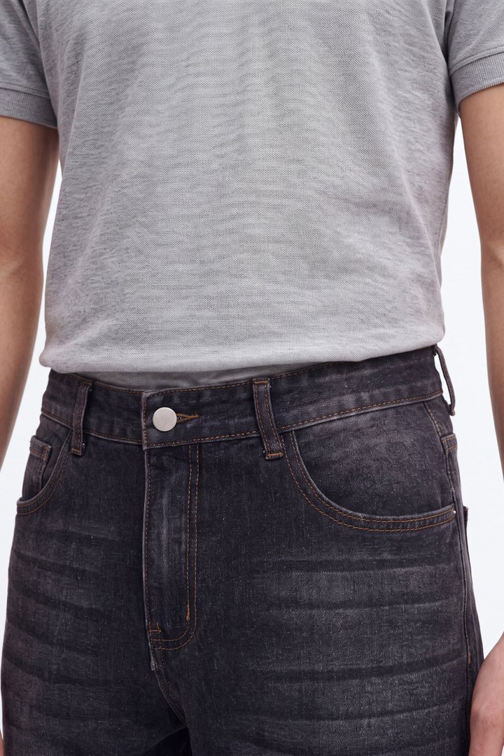 Gotham Night Straight Leg Jean - Black Wash