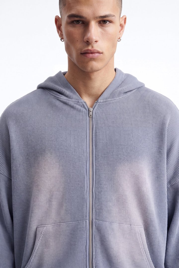 Modern Wash Zip Up Hoodie - Grey