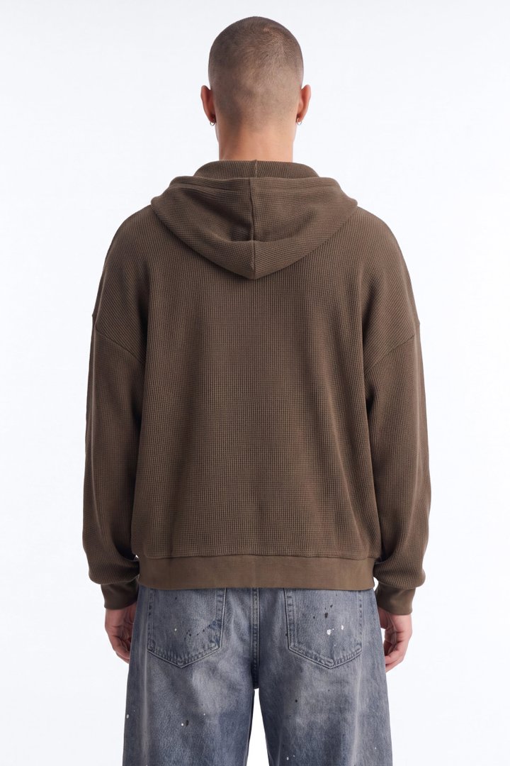 Modern Wash Zip Up Hoodie - Olive
