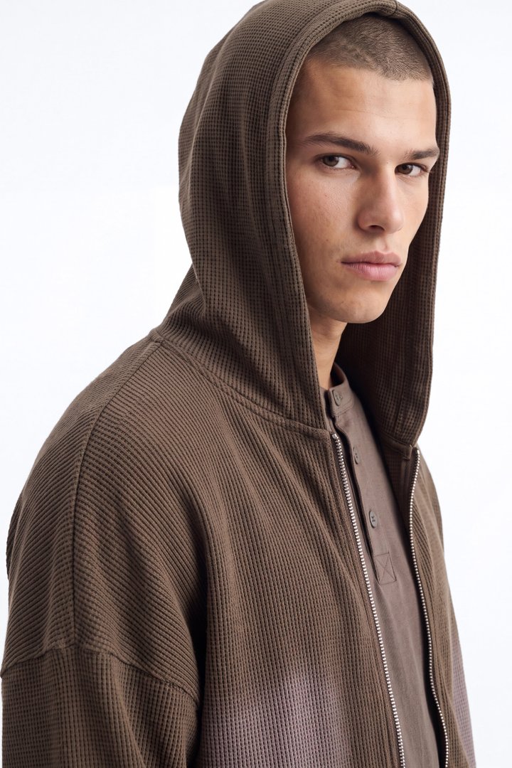 Modern Wash Zip Up Hoodie - Olive