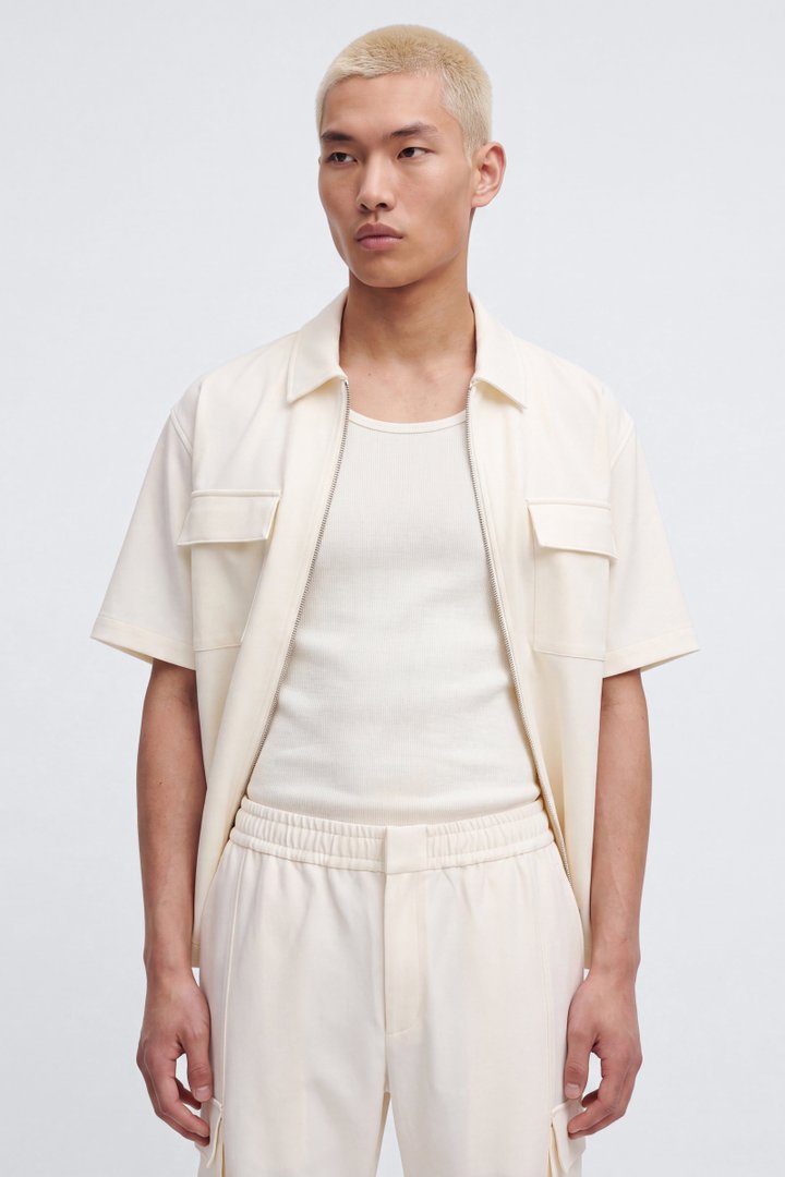 Moderne Cargo Straight Trouser - Cream