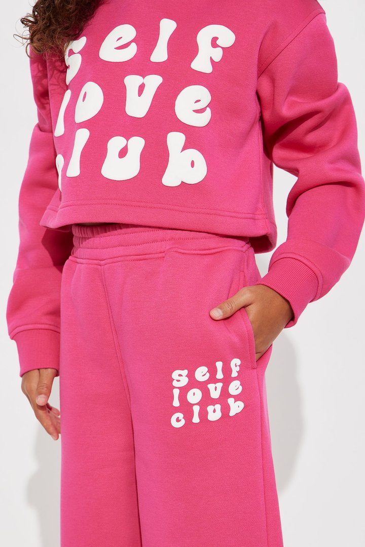 Mini Self Love Club Jogger Set - Pink