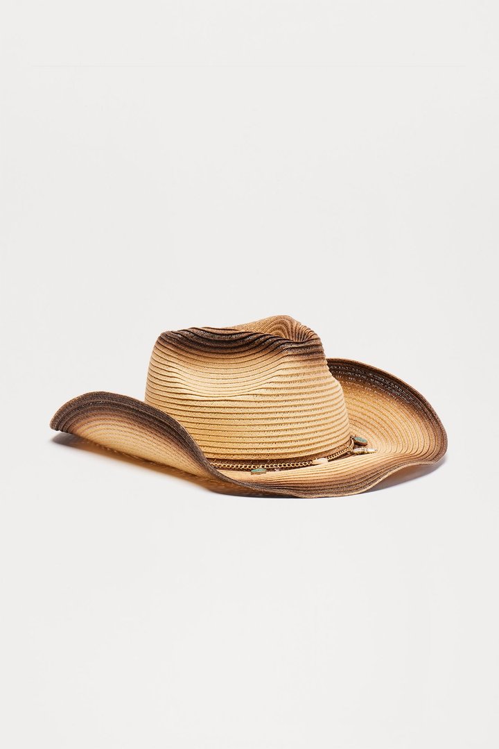 Paradise Playa Cowboy Hat - Beige/Brown
