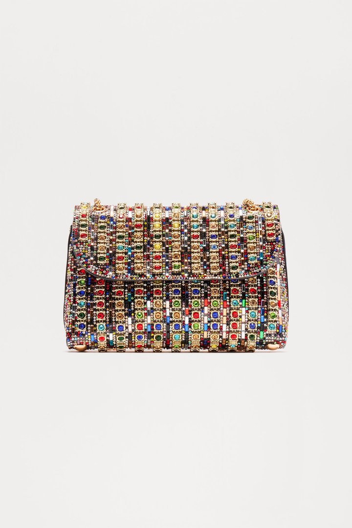 Shining The Brightest Handbag - Gold/Multi