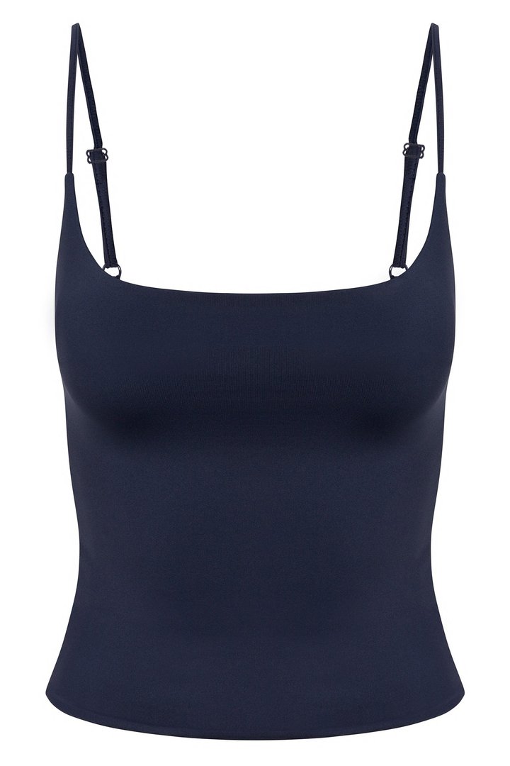 Contour Double Lined Cami Top - Navy