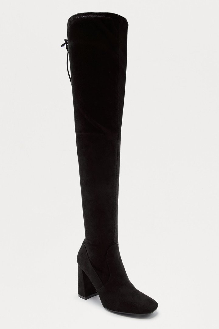Milwaukee Thigh High Boots - Black