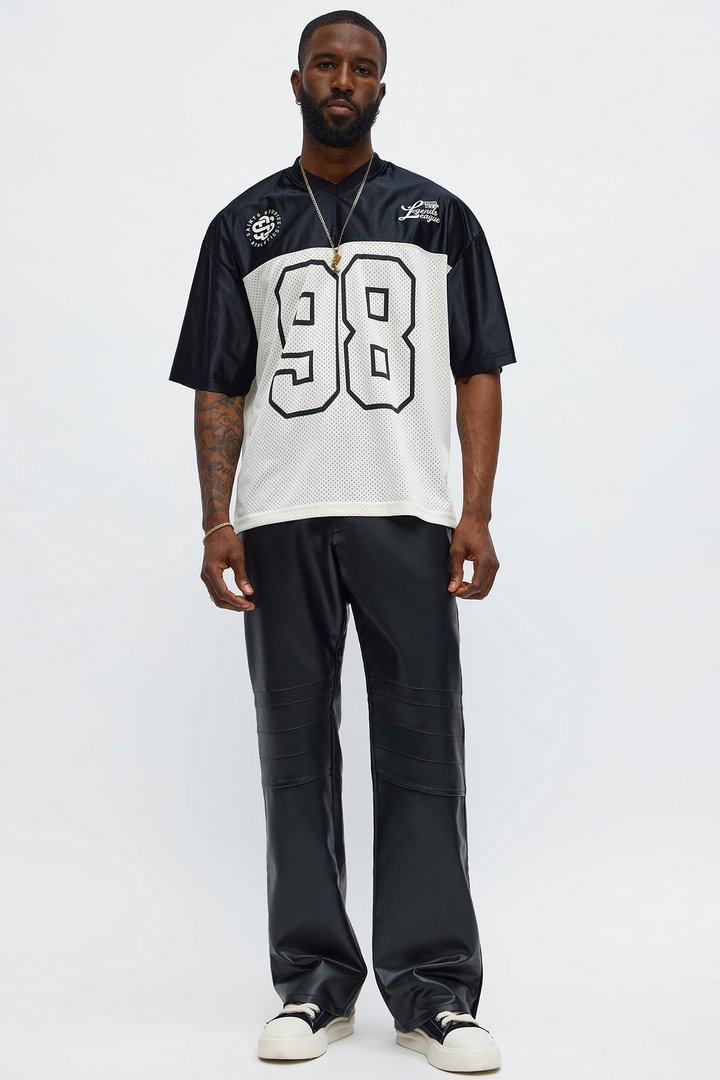 Saints Split Short Sleeve Soccer Jersey - Black/combo