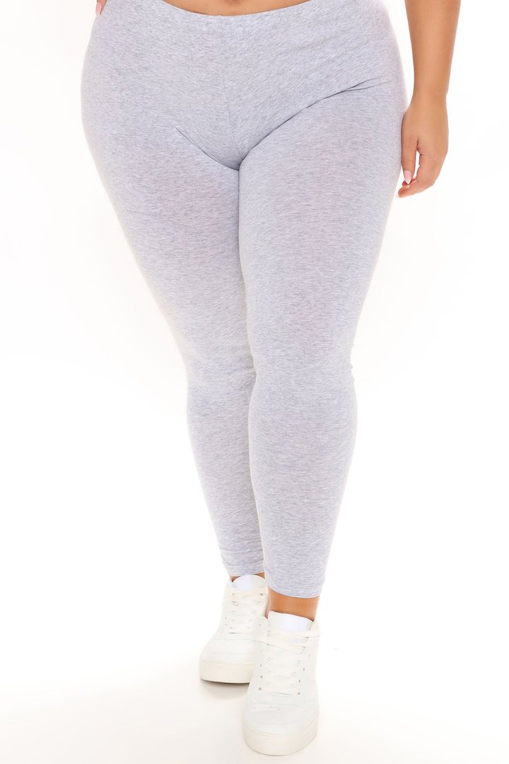 Kim Basic Legging - Heather Grey
