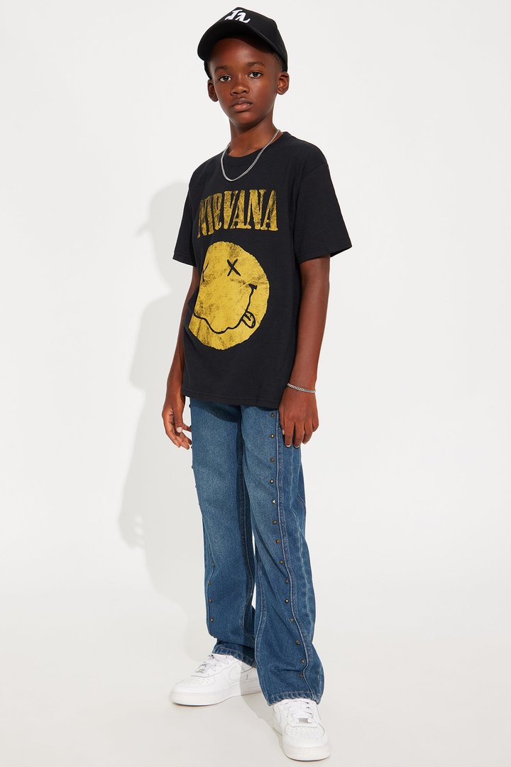 Mini Nirvana Classic Short Sleeve Tee - Black