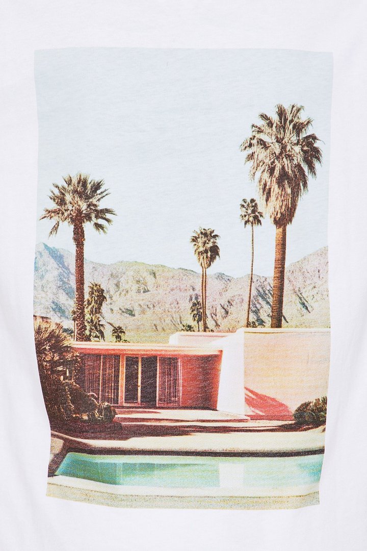 Mini Chateau Photoreal Short Sleeve Tee - White/combo