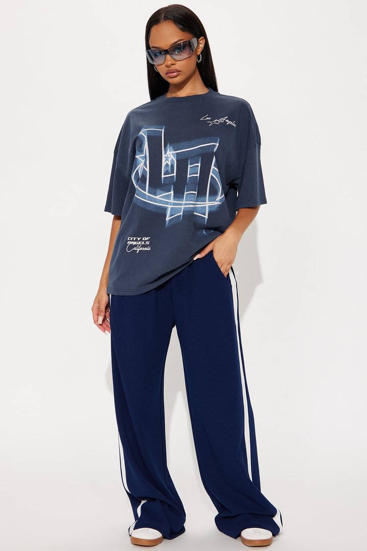 LA Washed Tee - Navy Wash