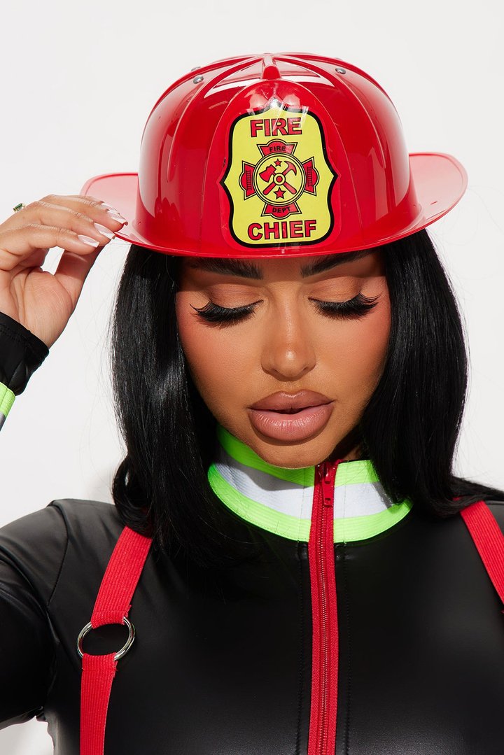 Hot In Here Firefighter 3 Piece Costume Set - Black