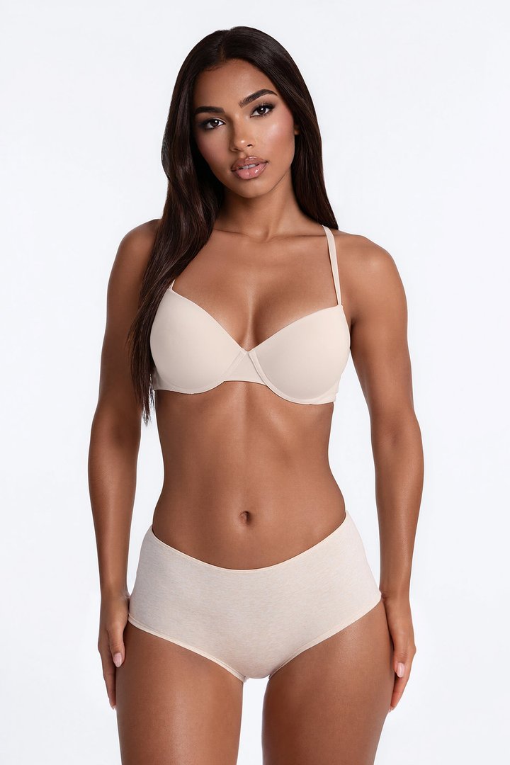 Nova Cotton Boyshort Panty - Tan