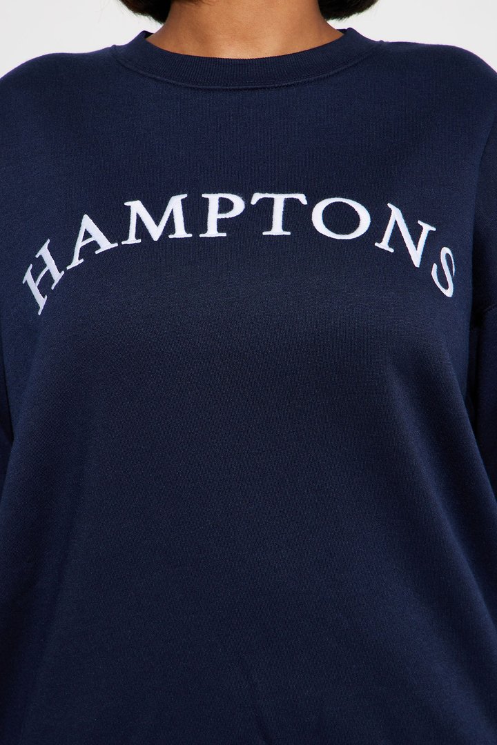 Hamptons Lounge Sweatshirt - Navy