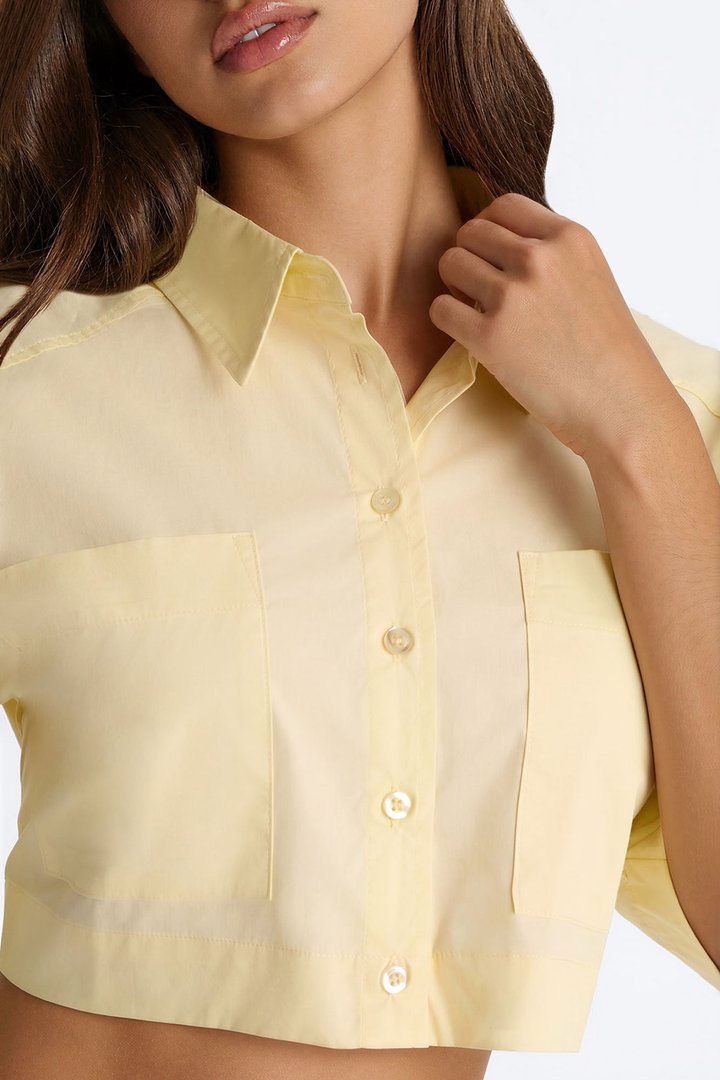 Busy Weekends Poplin Shirt - Butter Yellow