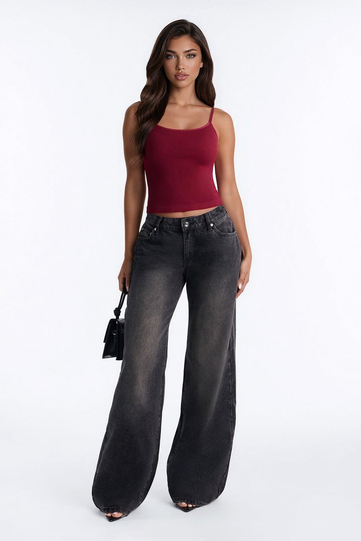 Effortless Energy Built In Bra Seamless Cami - Wine