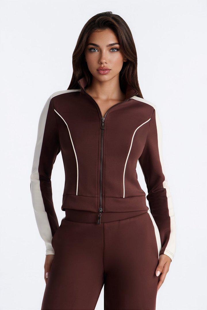 All In One Track Pant Set - Chocolate