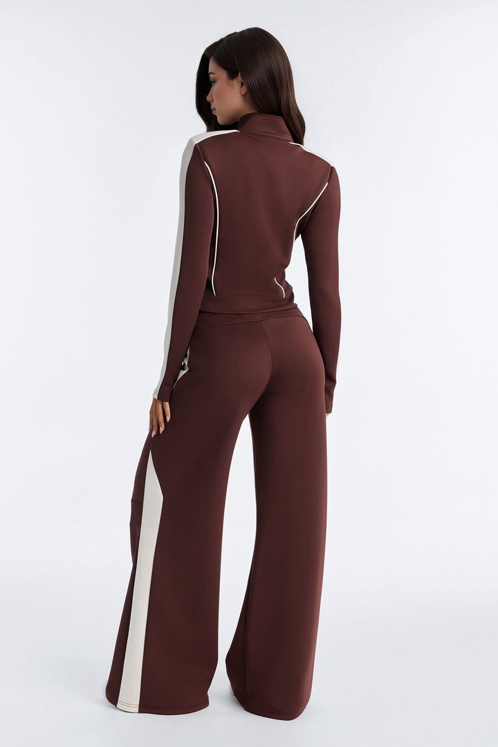 All In One Track Pant Set - Chocolate