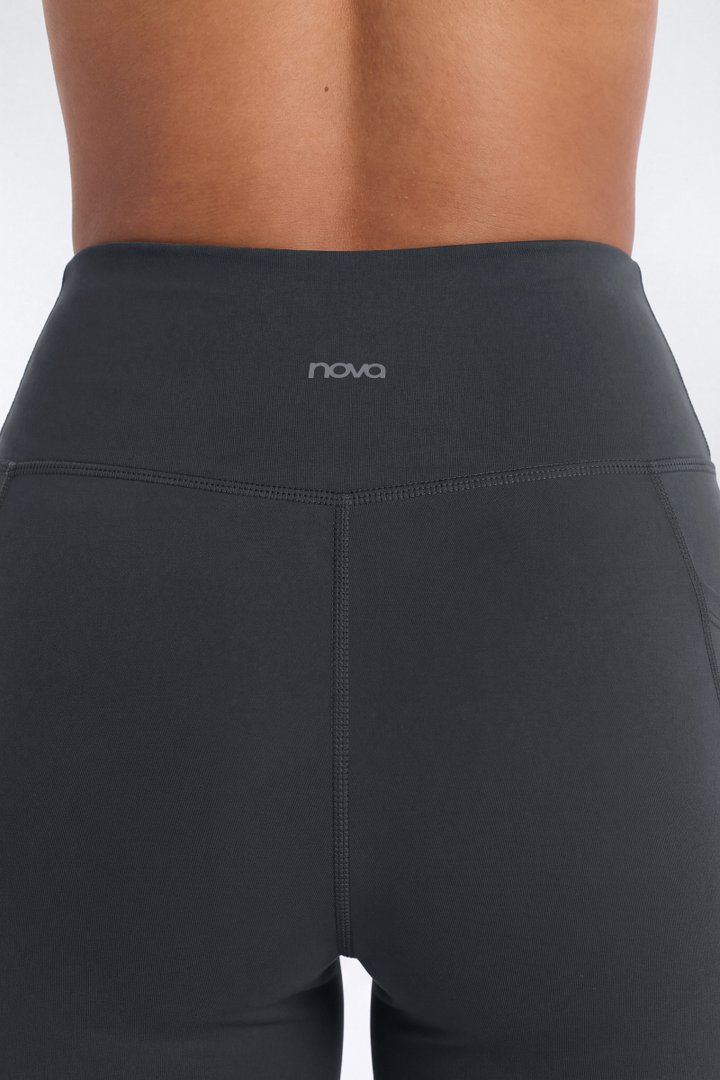 CloudForm™ High Waist 5″ Side Pocket Biker Short - Carbon