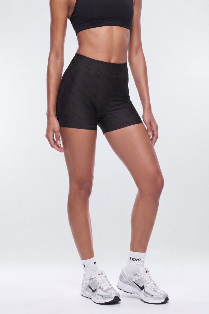AirSculpt™ 3″ All Over Print Biker Short - Black