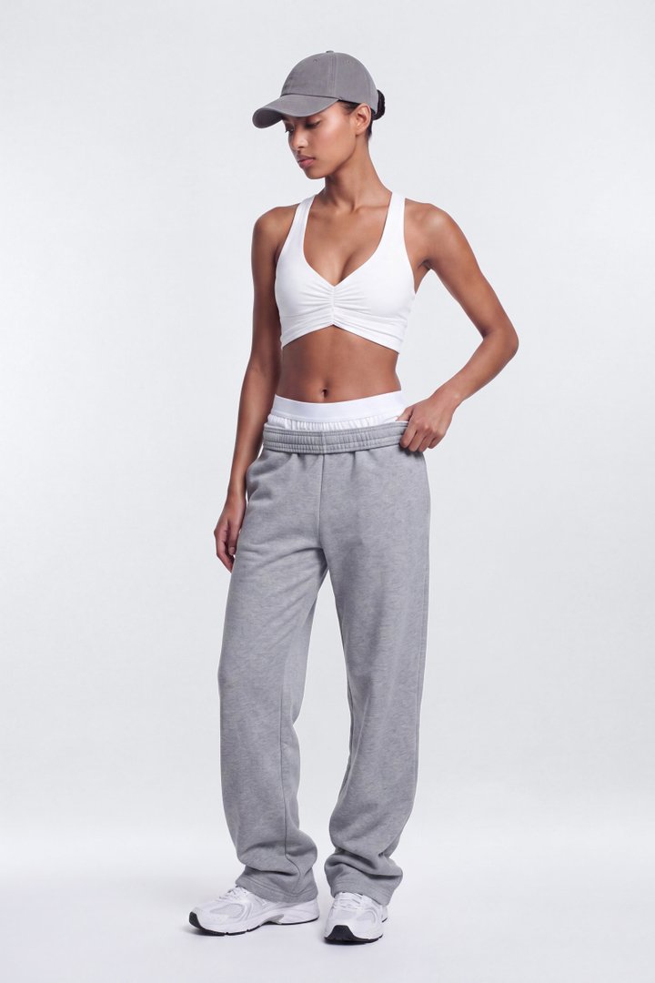 CloudForm™ Ruched Sports Bra - Bright White