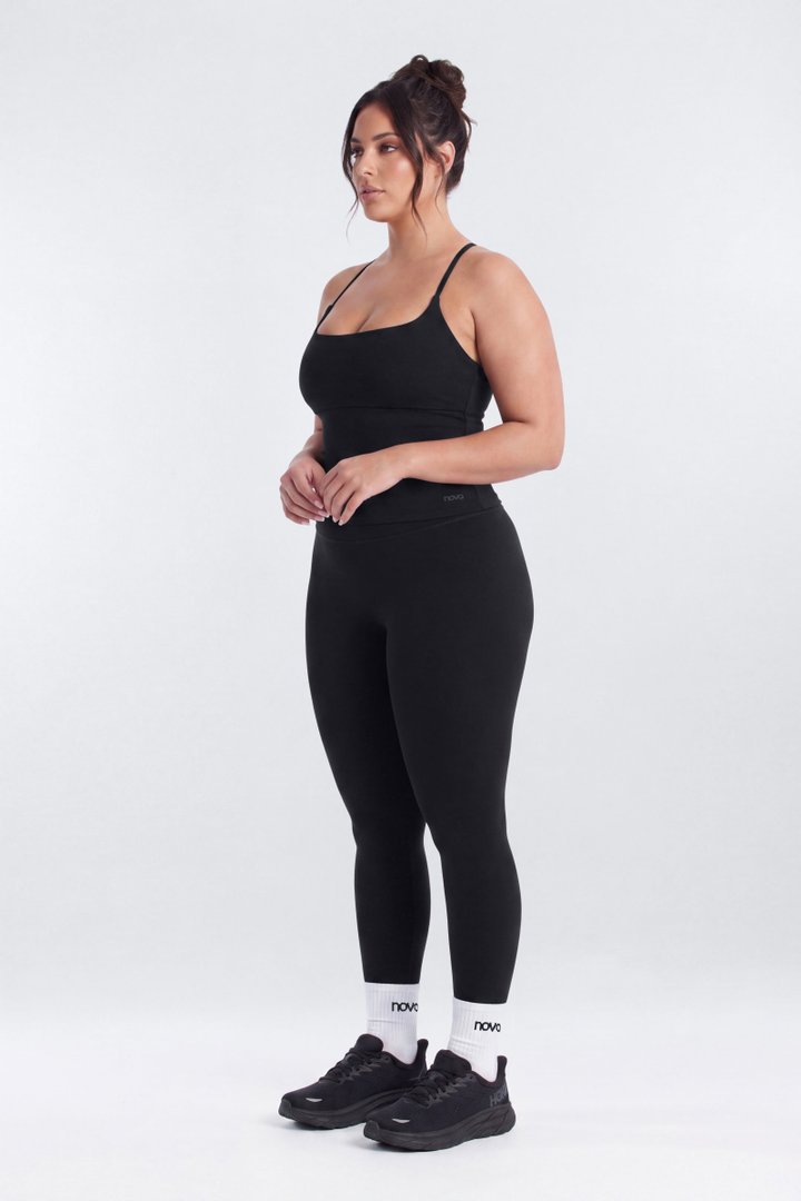 CloudForm™ Y Back Sports Top - Black