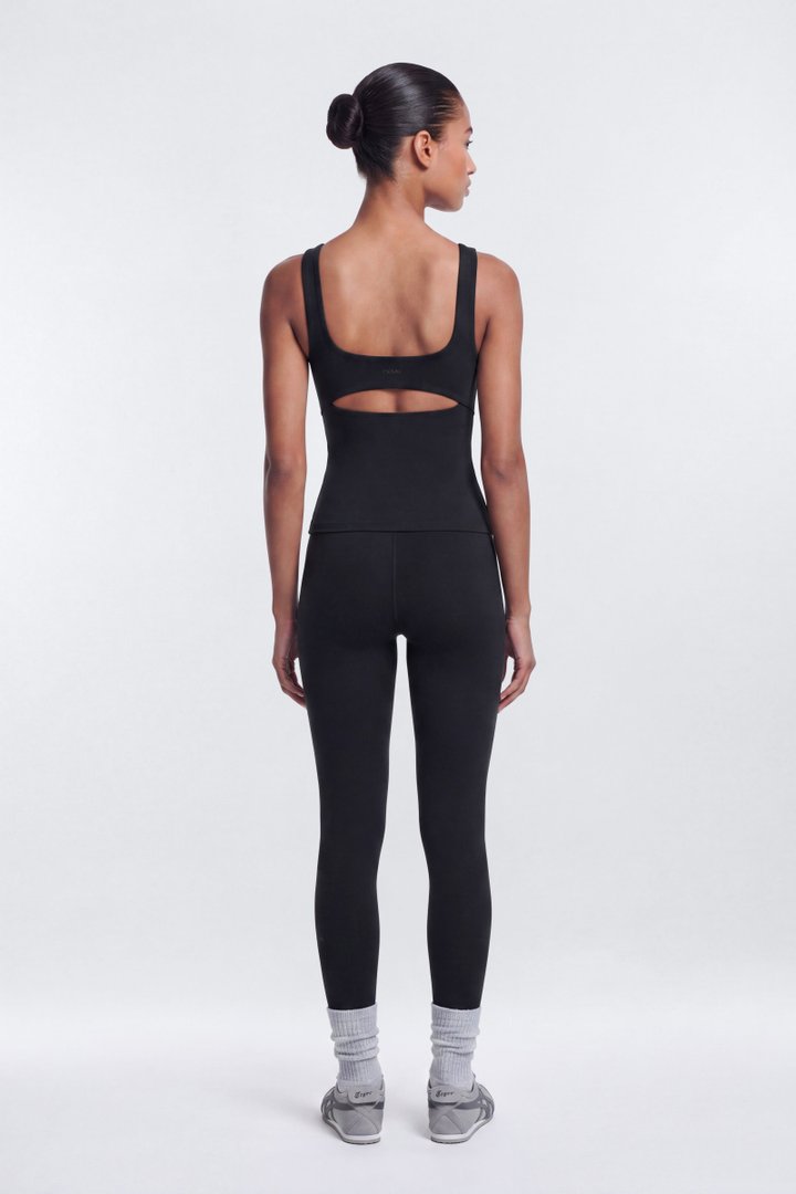 CloudForm™ Cut Out Back Sport Tank - Black