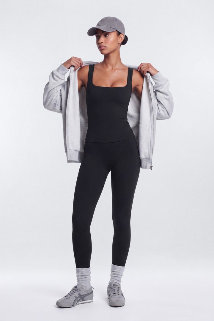 CloudForm™ Cut Out Back Sport Tank - Black