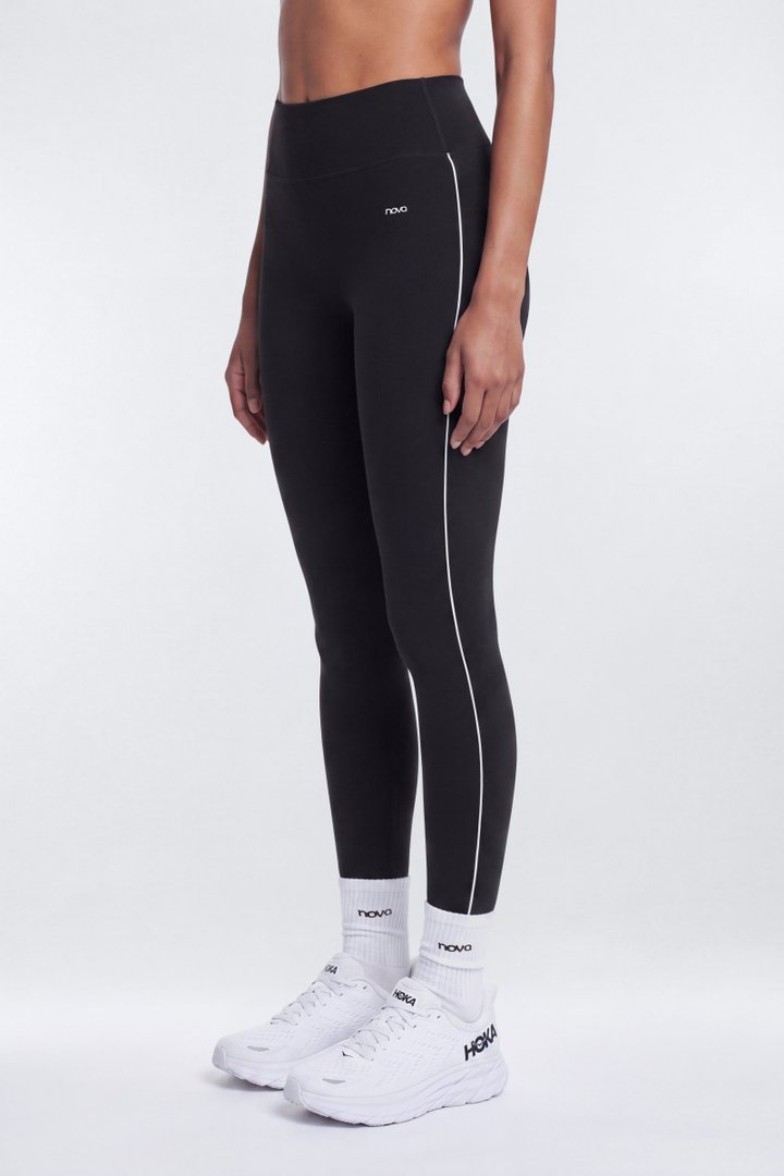 ProStretch™ 28″ Contrast Trim Legging - Black/White