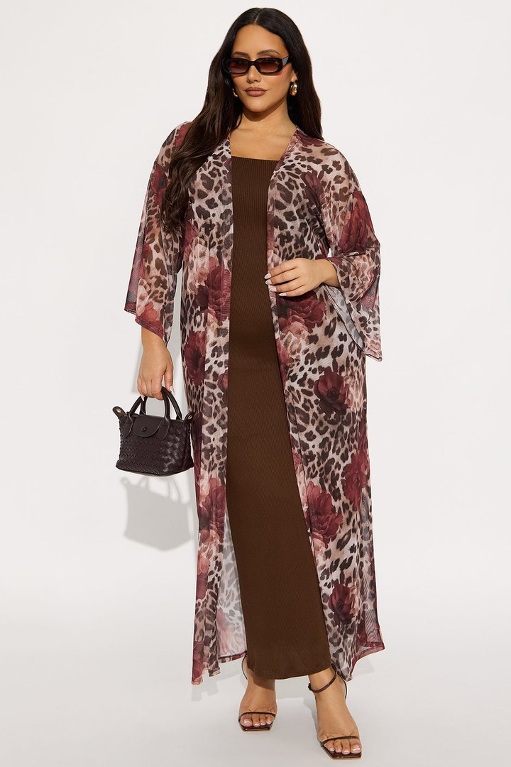 Paloma 2 Piece Maxi Dress - Brown/combo