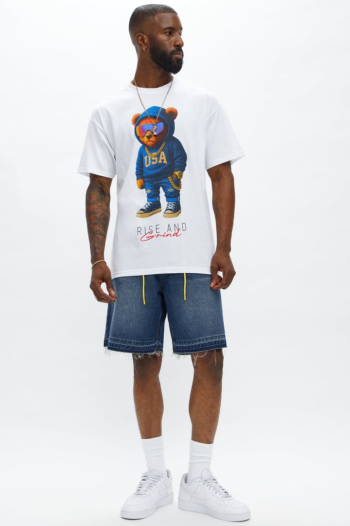 Relaxed Lemoyne Denim Shorts - Medium Blue Wash