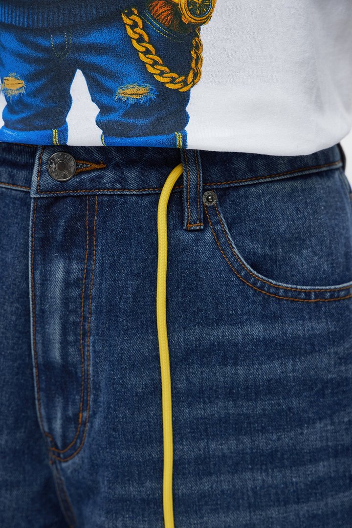 Relaxed Lemoyne Denim Shorts - Medium Blue Wash