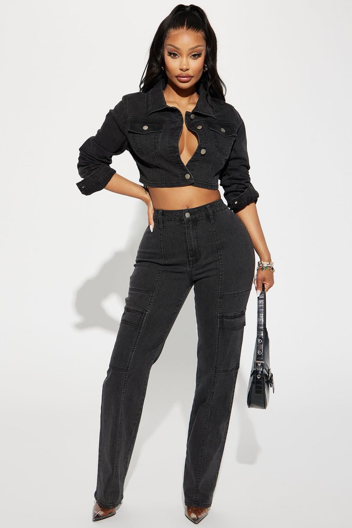 Non Disclosure Stretch Denim Jacket - Black Wash