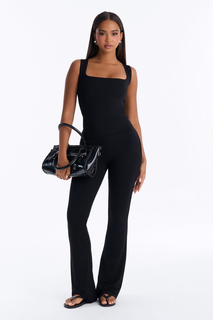 Justine Premium Modal Tank Top - Black