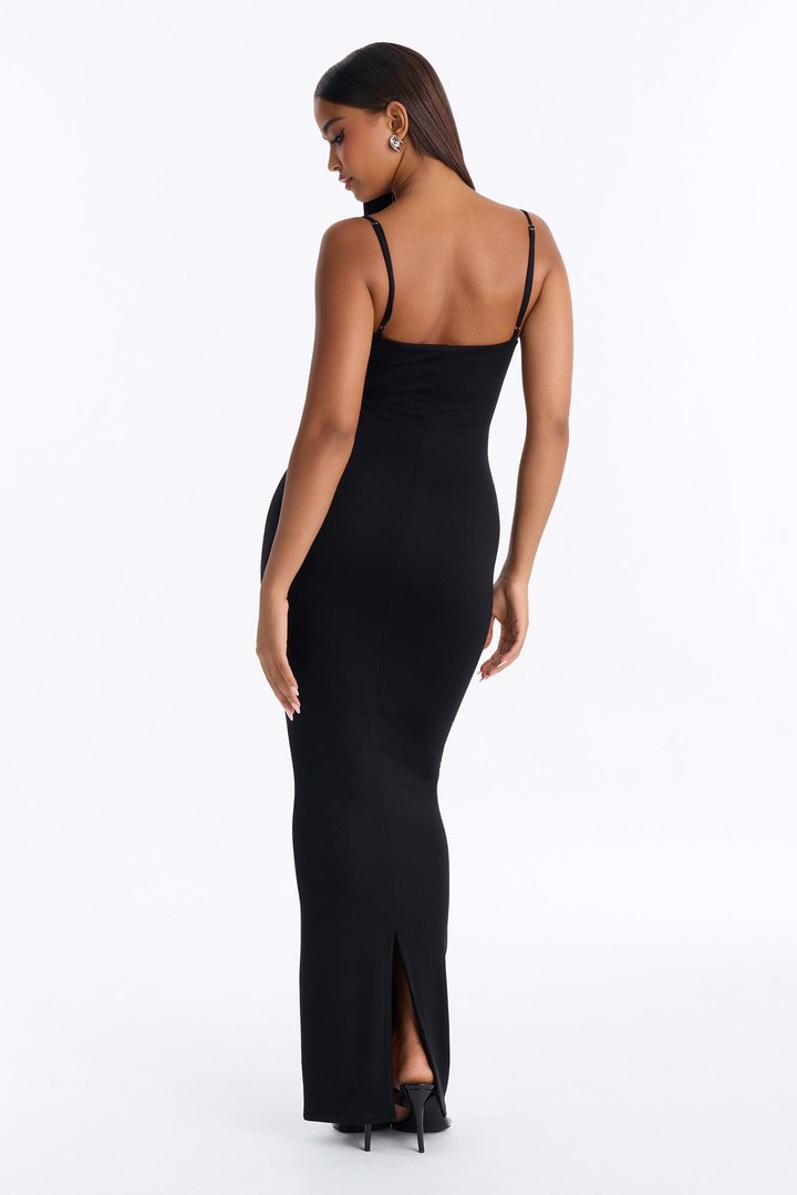 Hannah Premium Modal Maxi Dress - Black
