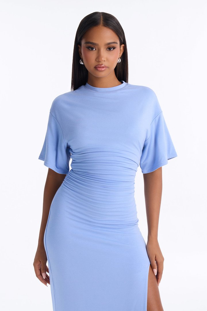 Ella Premium Modal Maxi Dress - SkyBlue