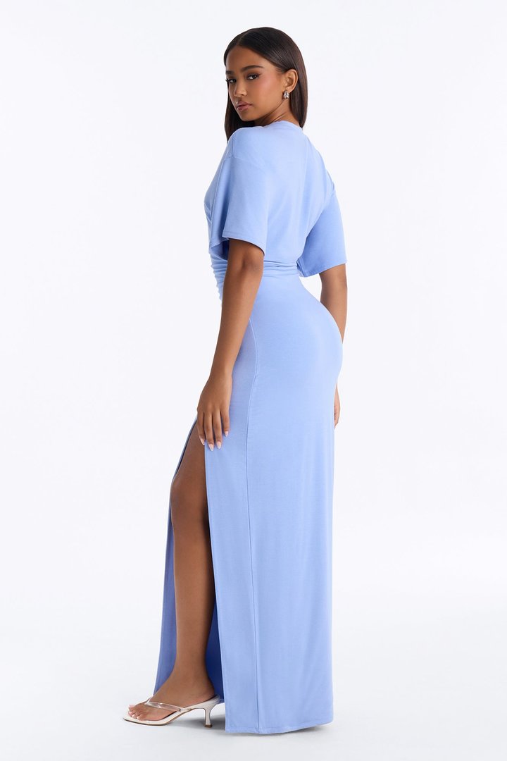 Ella Premium Modal Maxi Dress - SkyBlue