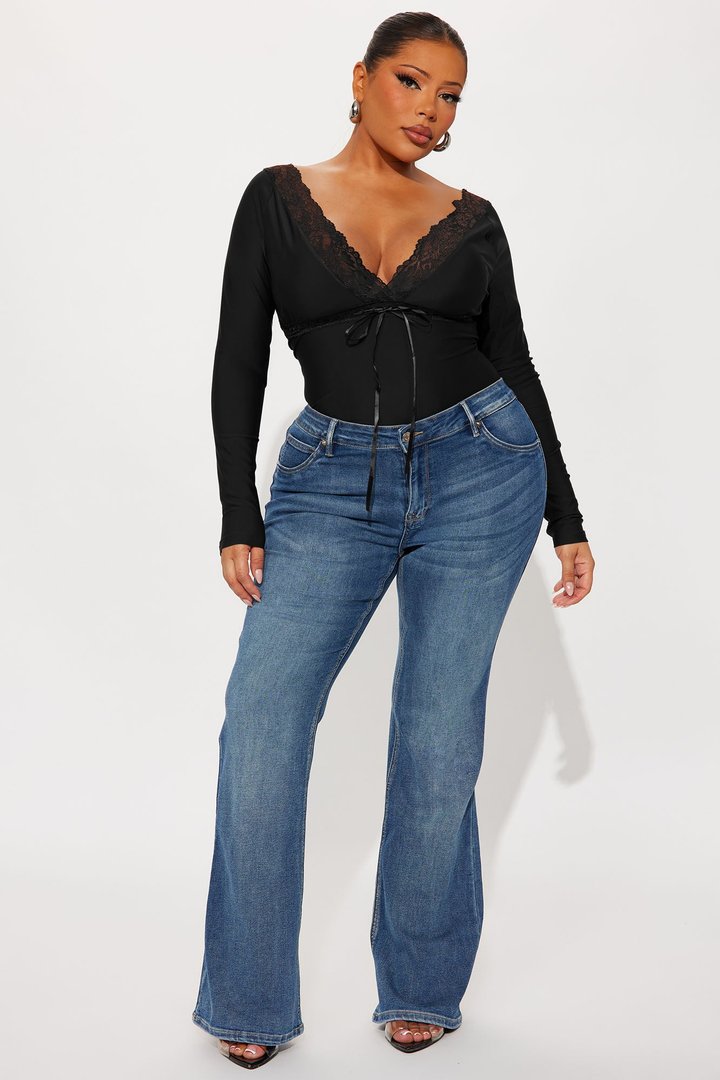 Bridget Long Sleeve Top - Black