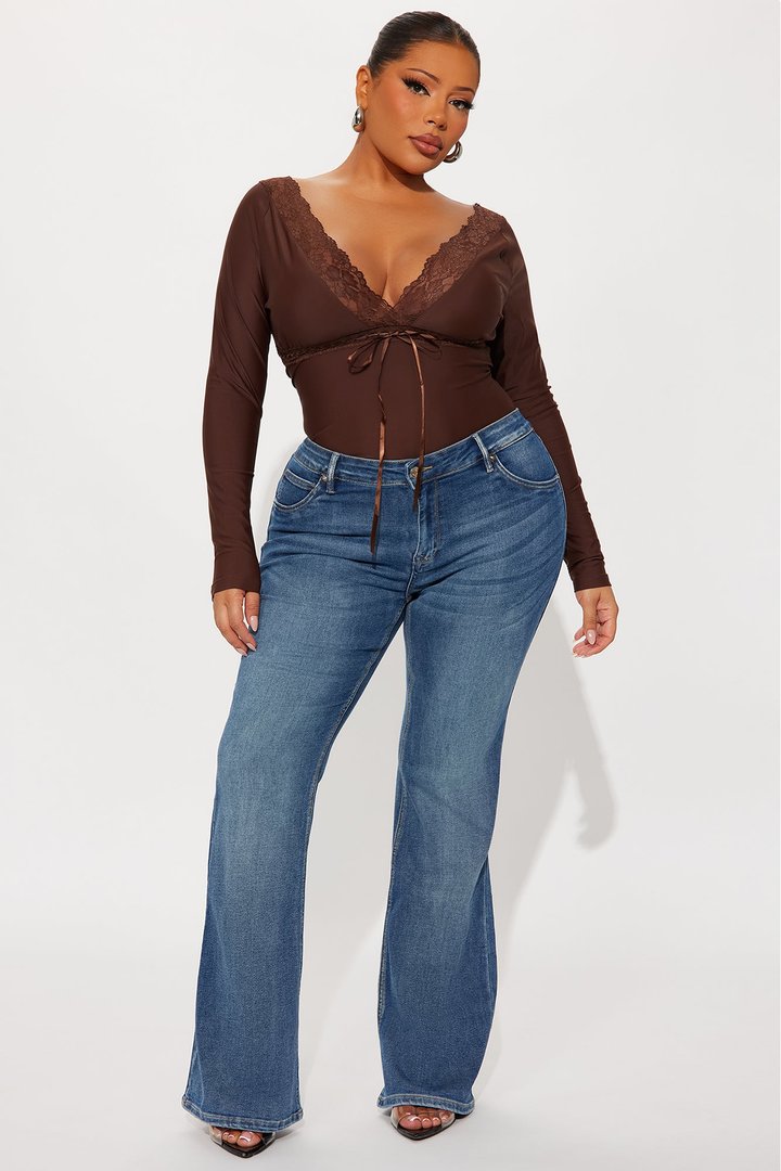 Bridget Long Sleeve Top - Chocolate