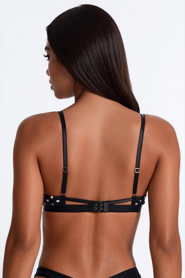 Nova Cotton TShirt Bra - Black/combo