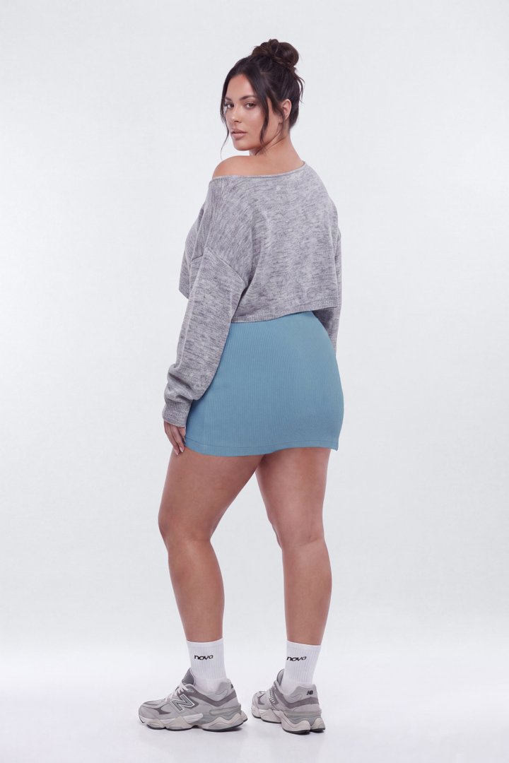 CottonFlex™ Mini Sports Skort - Soft Indigo