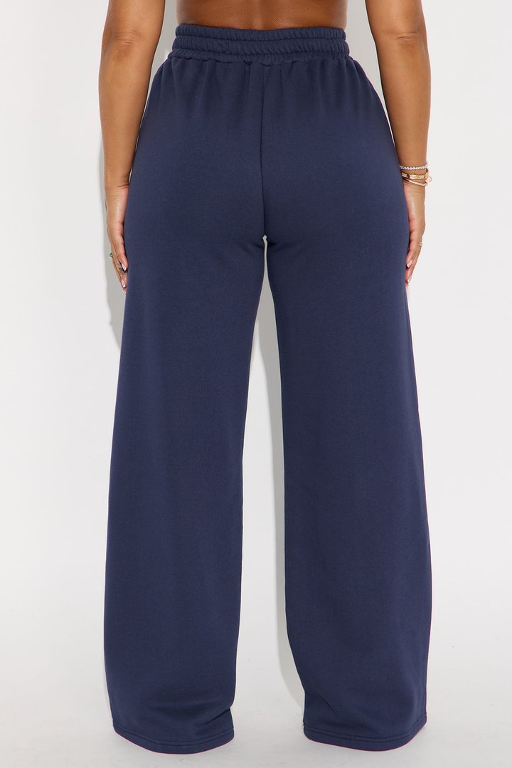 Cassandra Cross Over Lounge Pant - Navy