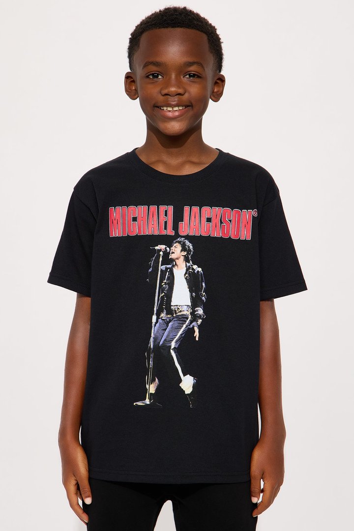 Mini Michael Jackson Startin' Somethin' Short Sleeve Tee - Black