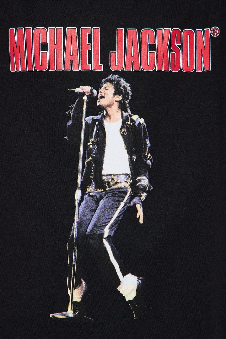 Mini Michael Jackson Startin' Somethin' Short Sleeve Tee - Black