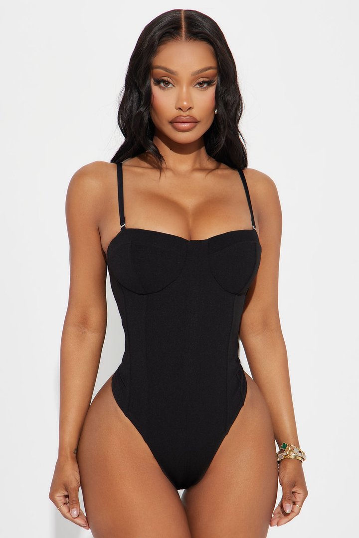 Make Up For It Bodysuit - Black